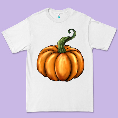 Pumpkin Premium Tee Designed By Barkaloodesign