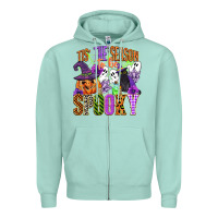 Seafoam tis the season to be spooky Zipper Hoodie - CowGirlArtShop