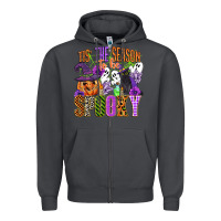 Smoke tis the season to be spooky Zipper Hoodie - CowGirlArtShop