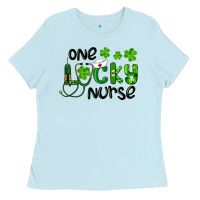 Saint Patricks One Lucky Nurse Ladies Tee | Teevron