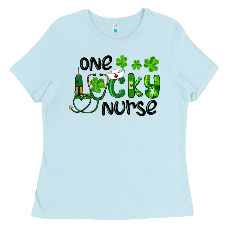Saint Patricks One Lucky Nurse Ladies Tee by RanaPortraitStore | Teevron