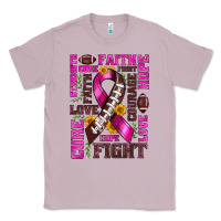 Lilac breast cancer american football ribbon love cure fight bbs Classic Tee - BundleAndBundleShop