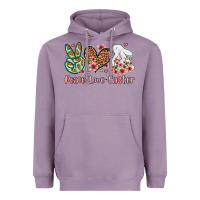 Lavender Easter Day Peace love Easter Heavyweight Hoodie - OliviaCreatesArt