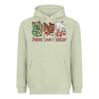 Matcha Easter Day Peace love Easter Heavyweight Hoodie - OliviaCreatesArt