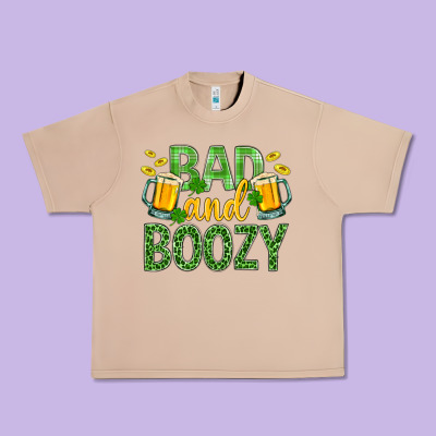 Bad And Boozy St. Patricks Urban Heavy Tee Designed By Bundleandbundleshop