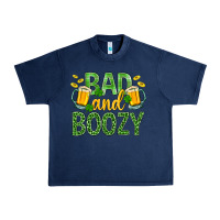 Navy Bad And Boozy St. Patricks Urban Heavy Tee - BundleAndBundleShop