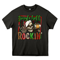 Asphalt jingle bell rockin skeleton christmas Heavy Core Tee - Jasminsmagicworld
