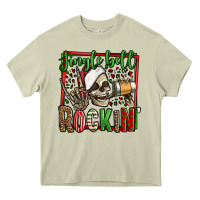 Mossy jingle bell rockin skeleton christmas Heavy Core Tee - Jasminsmagicworld