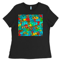 Black autism awareness puzzle Ladies Tee - BarkalooDesign