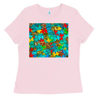 Bubblegum Pink autism awareness puzzle Ladies Tee - BarkalooDesign