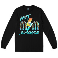 Black hot mom summer Long Sleeve Tee - BarkalooDesign