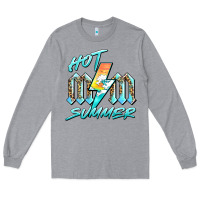 Heather Grey hot mom summer Long Sleeve Tee - BarkalooDesign