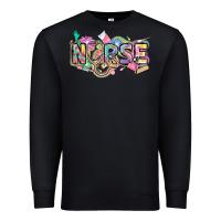 Black Nurse Premium Sweatshirt - FaDigitalArtStudio