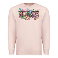 Pale Pink Nurse Premium Sweatshirt - FaDigitalArtStudio
