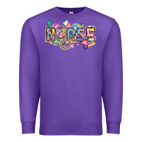 Purple Nurse Premium Sweatshirt - FaDigitalArtStudio