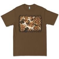 Cacao distressed leopard cowhide background Premium Tee - Jasminsmagicworld