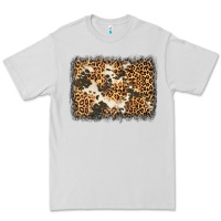 Dove Grey distressed leopard cowhide background Premium Tee - Jasminsmagicworld