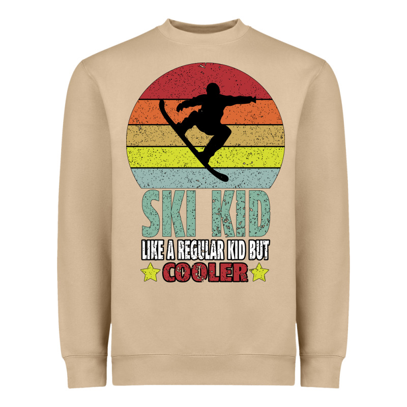 Ski Kid Like A Regular Kid But Coolers Heavyweight Sweatshirt by Bettercallsaul | Teevron