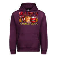 Mauve Wine balls deep in christmas spirit Urban Hoodie - CowhideDigitalArt
