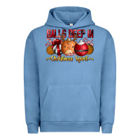 Pigment Pebble Blue balls deep in christmas spirit Urban Hoodie - CowhideDigitalArt