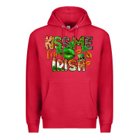 Cardinal Kiss me i am irish St. Patrick's Day Premium Hoodie - CowGirlArtShop