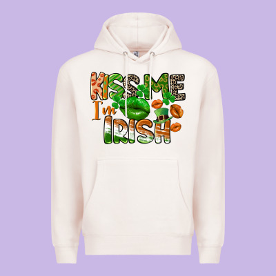 Kiss Me I Am Irish St. Patrick's Day Premium Hoodie Designed By Cowgirlartshop