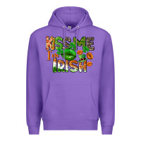 Purple Kiss me i am irish St. Patrick's Day Premium Hoodie - CowGirlArtShop