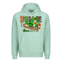 Seafoam Kiss me i am irish St. Patrick's Day Premium Hoodie - CowGirlArtShop