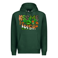 Sports Green Kiss me i am irish St. Patrick's Day Premium Hoodie - CowGirlArtShop