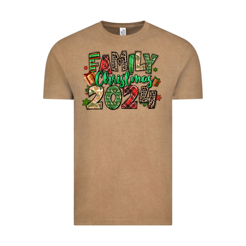 Family Christmas 2024 Vintage Tee by MaliasSmallBusiness | Teevron