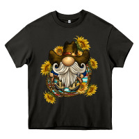 Asphalt cowboy gnome sunflower rope Heavy Core Tee - BarkalooDesign