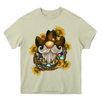 Mossy cowboy gnome sunflower rope Heavy Core Tee - BarkalooDesign