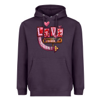 Plum Valentine's Day love vacant Heavyweight Hoodie - FaDigitalArtStudio