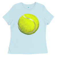 Baby Blue tennis bal Ladies Tee - BarkalooDesign