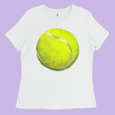 Tennis Bal Ladies Tee Designed By Barkaloodesign