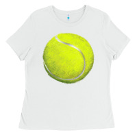 White tennis bal Ladies Tee - BarkalooDesign