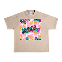 French Oak Breast Cancer Awareness Mom With Leopard Patterns Urban Heavy Tee - BundleAndBundleShop