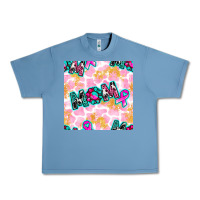 Pebble Blue Breast Cancer Awareness Mom With Leopard Patterns Urban Heavy Tee - BundleAndBundleShop