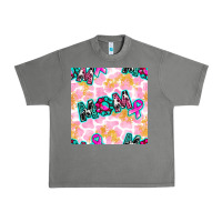 Tornado Breast Cancer Awareness Mom With Leopard Patterns Urban Heavy Tee - BundleAndBundleShop