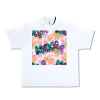 White Breast Cancer Awareness Mom With Leopard Patterns Urban Heavy Tee - BundleAndBundleShop
