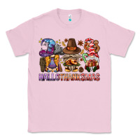 Bubblegum Pink hallothanksmas gnomies bbs Classic Tee - BundleAndBundleShop