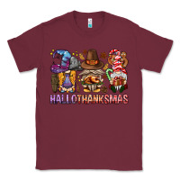 Burgundy hallothanksmas gnomies bbs Classic Tee - BundleAndBundleShop