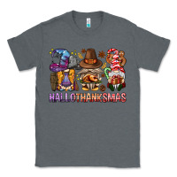 Charcoal Heather hallothanksmas gnomies bbs Classic Tee - BundleAndBundleShop