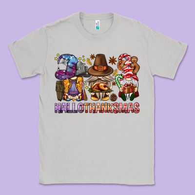Hallothanksmas Gnomies Bbs Classic Tee Designed By Bundleandbundleshop