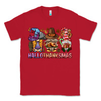 Red hallothanksmas gnomies bbs Classic Tee - BundleAndBundleShop