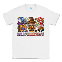 White hallothanksmas gnomies bbs Classic Tee - BundleAndBundleShop