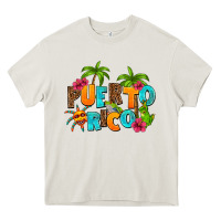 Cream puerto rico Heavy Core Tee - AdoDesignShop