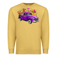Antique Gold Mardi Gras Truck King's Cake Premium Sweatshirt - FaDigitalArtStudio