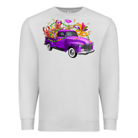 Dove Grey Mardi Gras Truck King's Cake Premium Sweatshirt - FaDigitalArtStudio