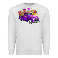 Oatmeal Heather Mardi Gras Truck King's Cake Premium Sweatshirt - FaDigitalArtStudio
